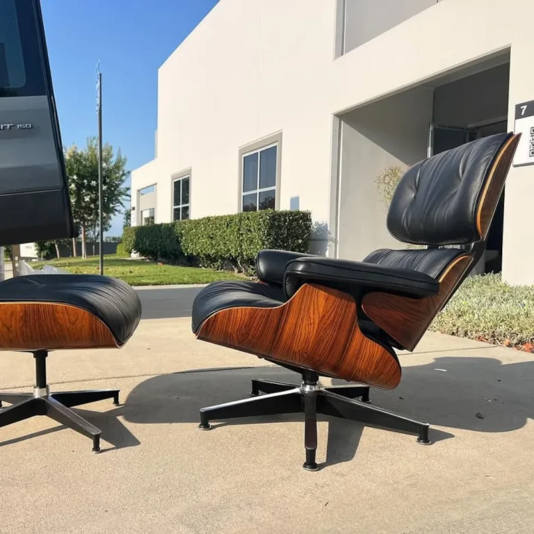 Eames lounge chair restoration after