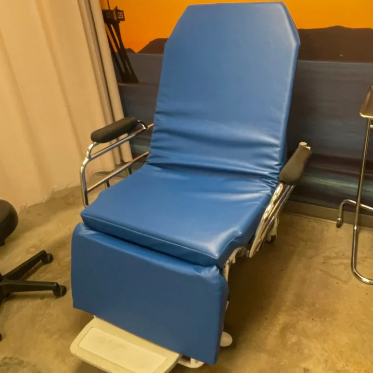 Medical exam chair repair after